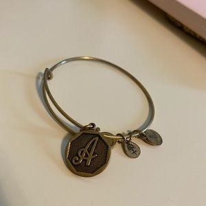 Initial “A” Alex and Ani Charm Bracelet